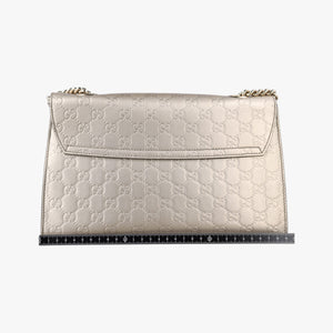 Pre-owned Gucci Emily Golden Leather 295402 shoulderbag | stylenewstar