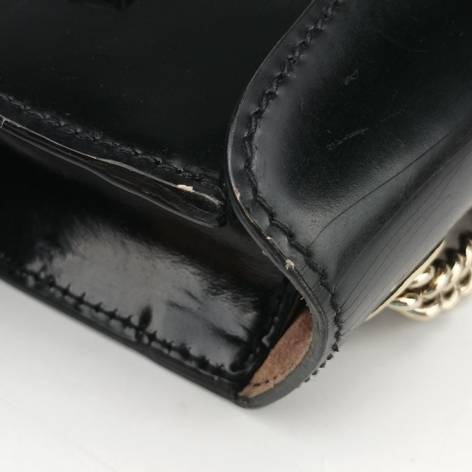 Vintage Gucci Emily Black Patent 283063 shoulderbag | stylenewstar