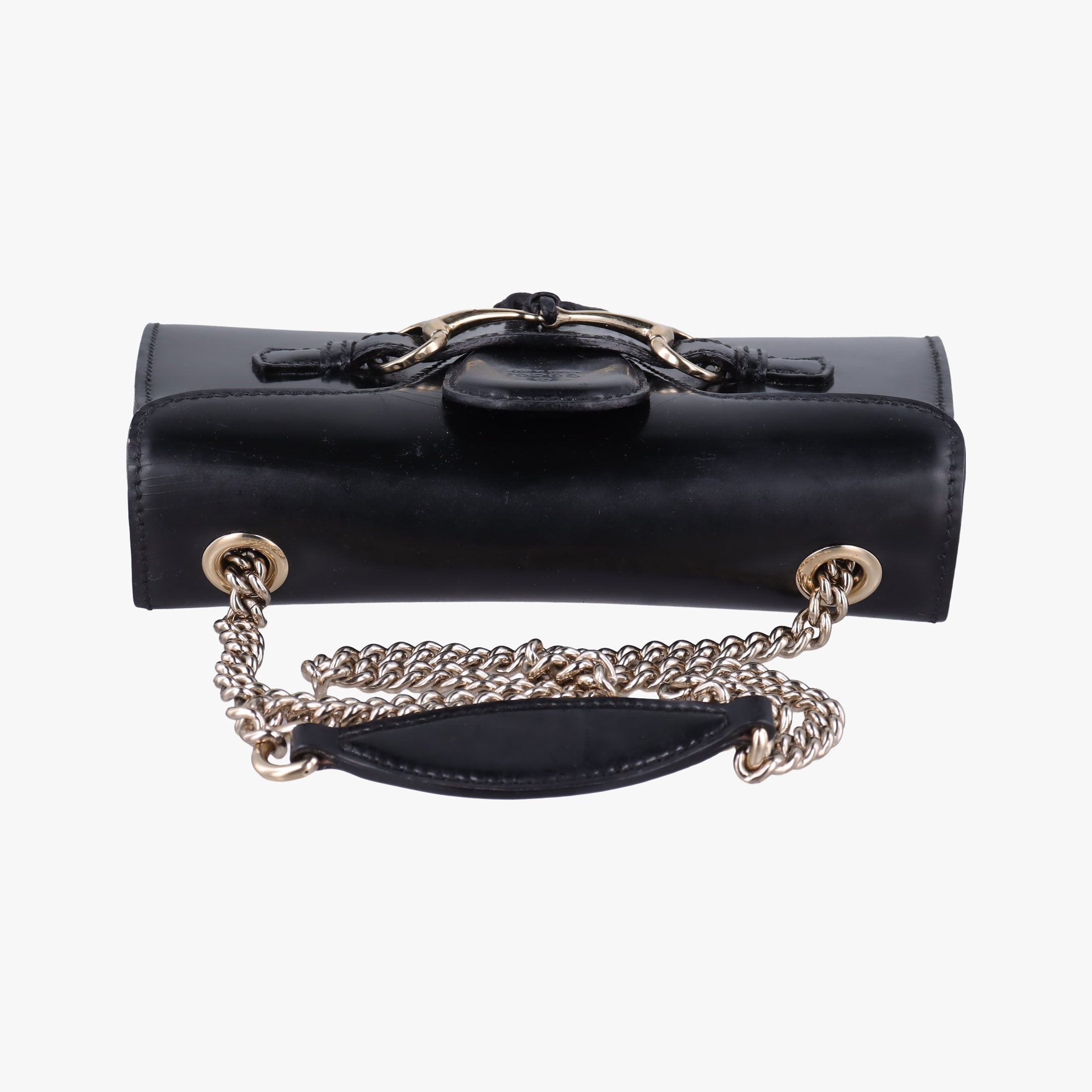 Vintage Gucci Emily Black Patent 283063 shoulderbag | stylenewstar