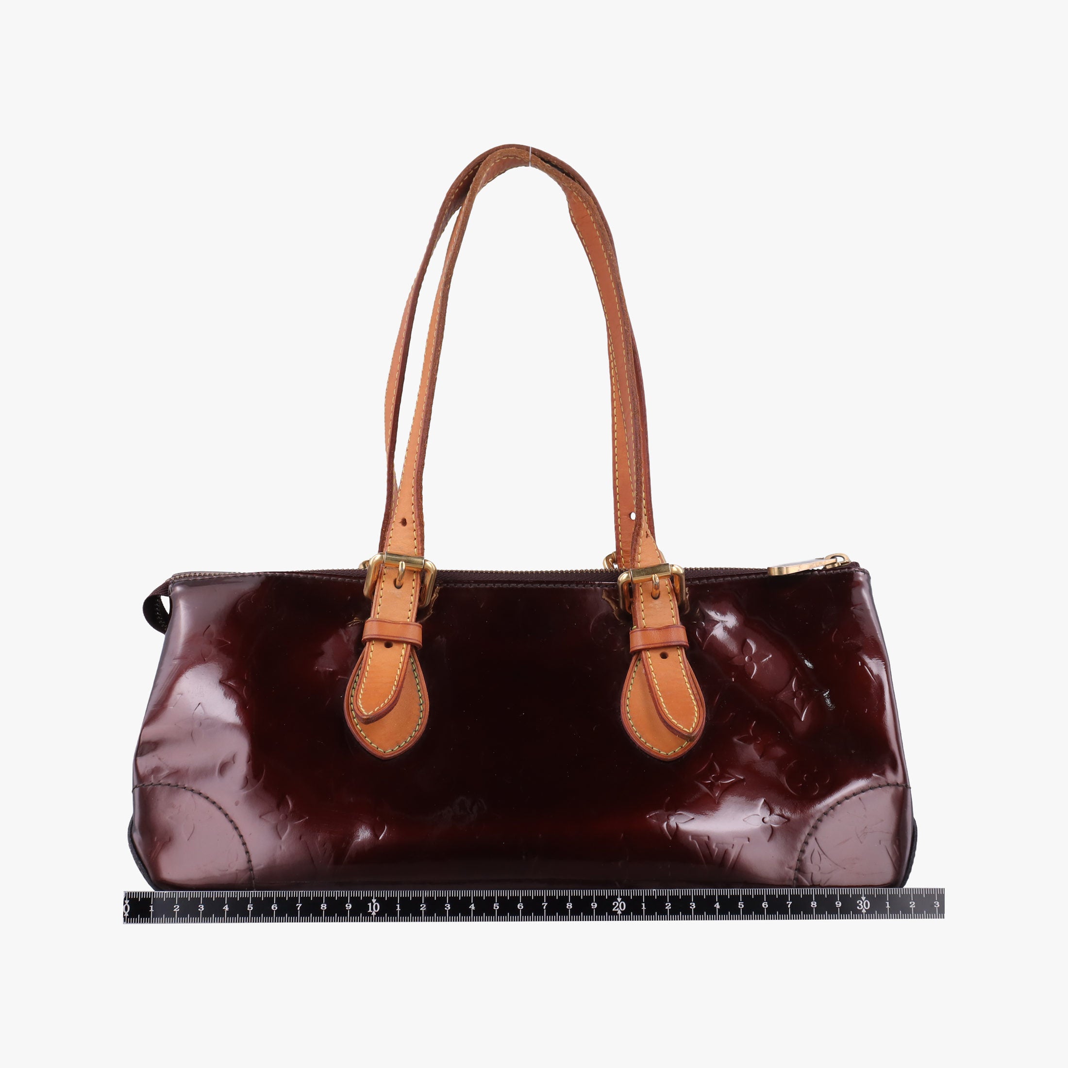 Pre-owned Louis Vuitton Rosewood Avenue Amaranth Vernis M93510 shoulderbag | stylenewstar