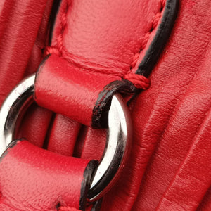 Secondhand Valentino Petale Rose Dome Red Leather  shoulderbag | stylenewstar