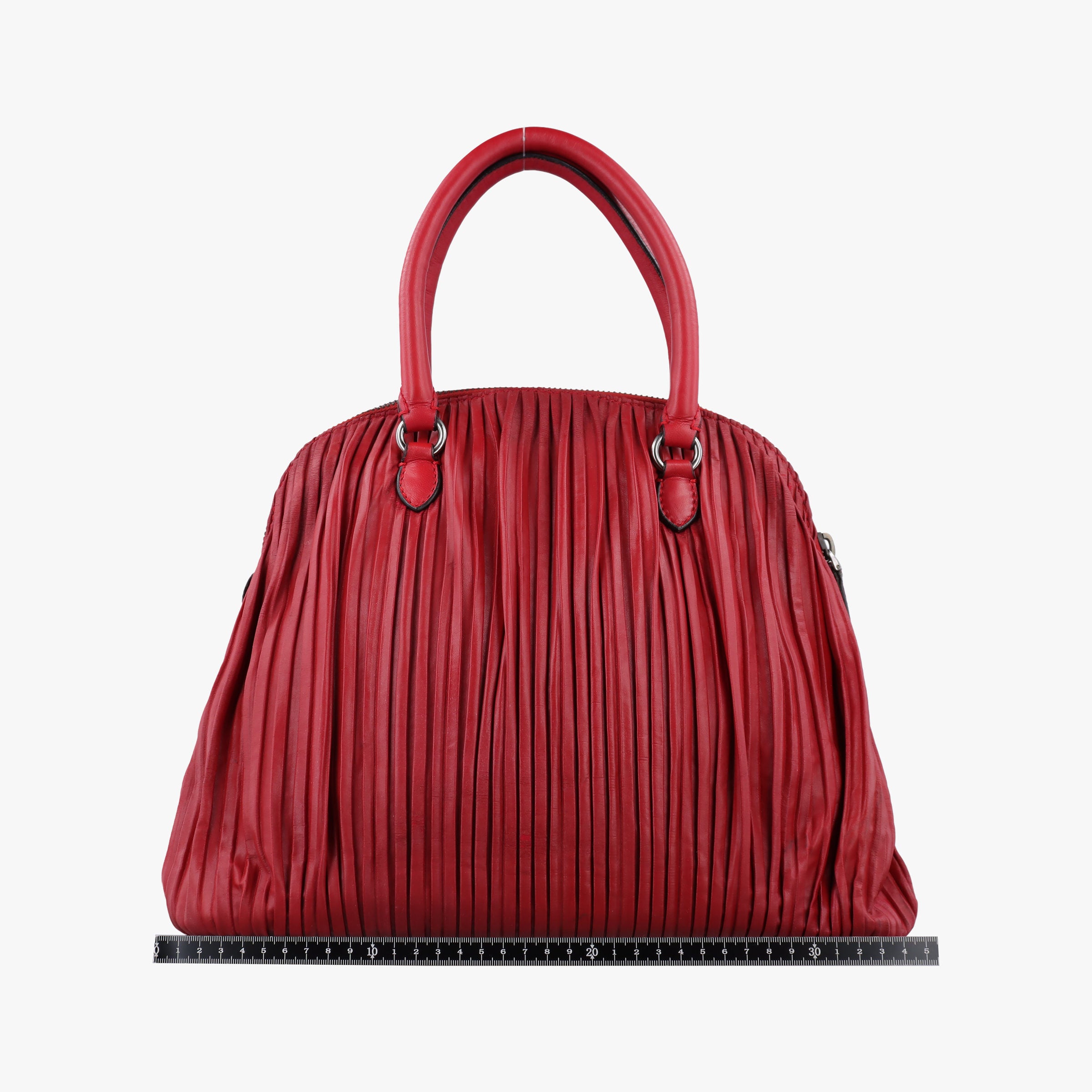 Secondhand Valentino Petale Rose Dome Red Leather  shoulderbag | stylenewstar