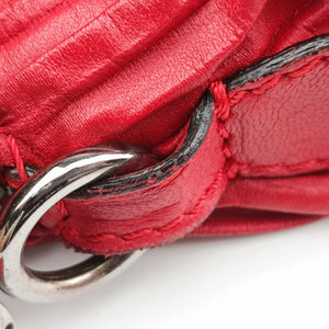 Secondhand Valentino Petale Rose Dome Red Leather  shoulderbag | stylenewstar
