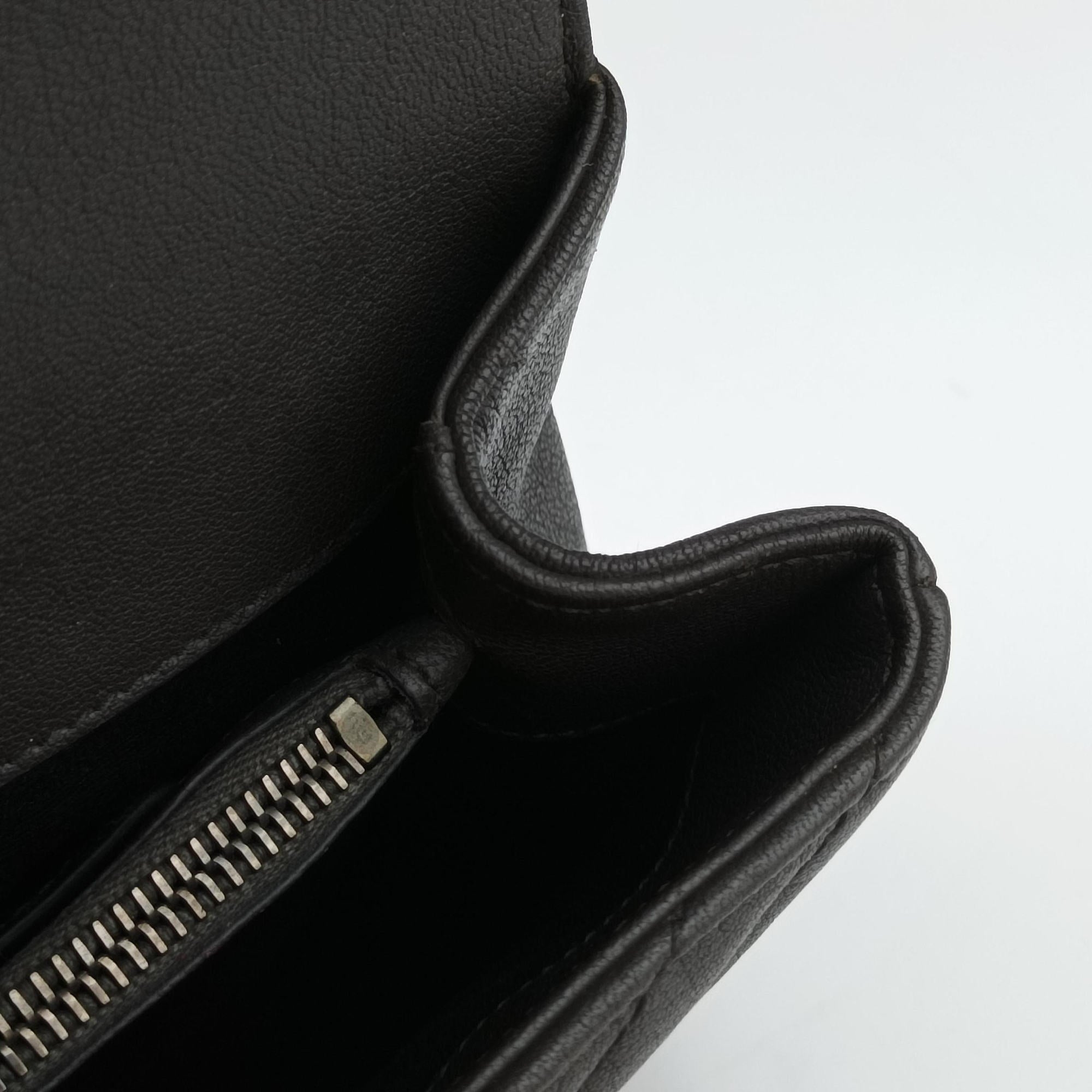Pre-owned Yves Saint Laurent COLLEGE Grey Leather 487213 shoulderbag | stylenewstar