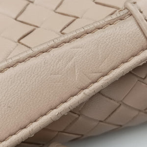 Pre-owned Bottega Veneta Intrecciato Olimpia Beige lambskin  shoulderbag | stylenewstar
