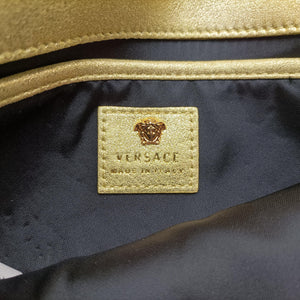 Pre-owned VERSACE medusa Golden Leather  shoulderbag | stylenewstar