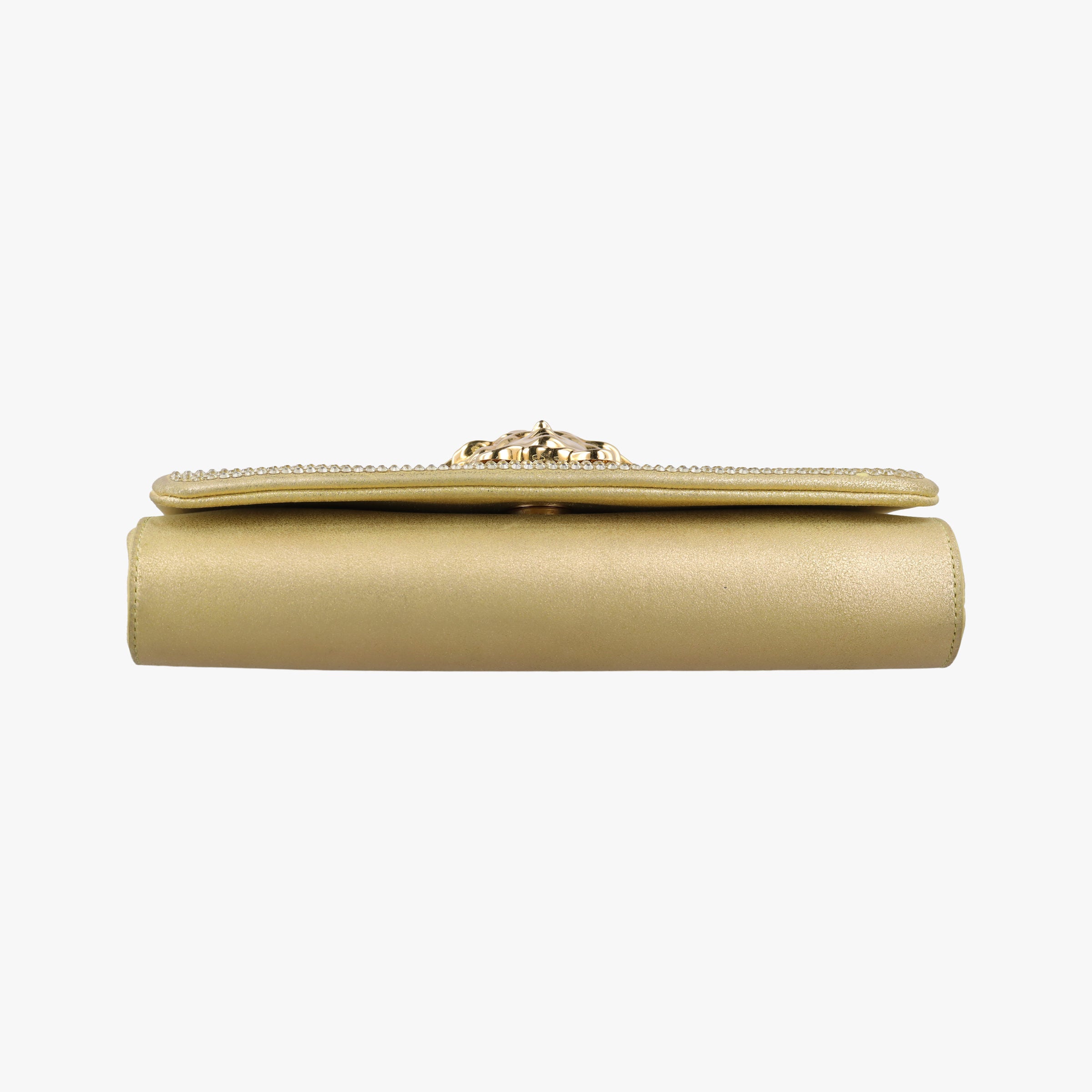 Pre-owned VERSACE medusa Golden Leather  shoulderbag | stylenewstar