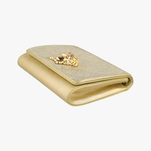 Pre-owned VERSACE medusa Golden Leather  shoulderbag | stylenewstar