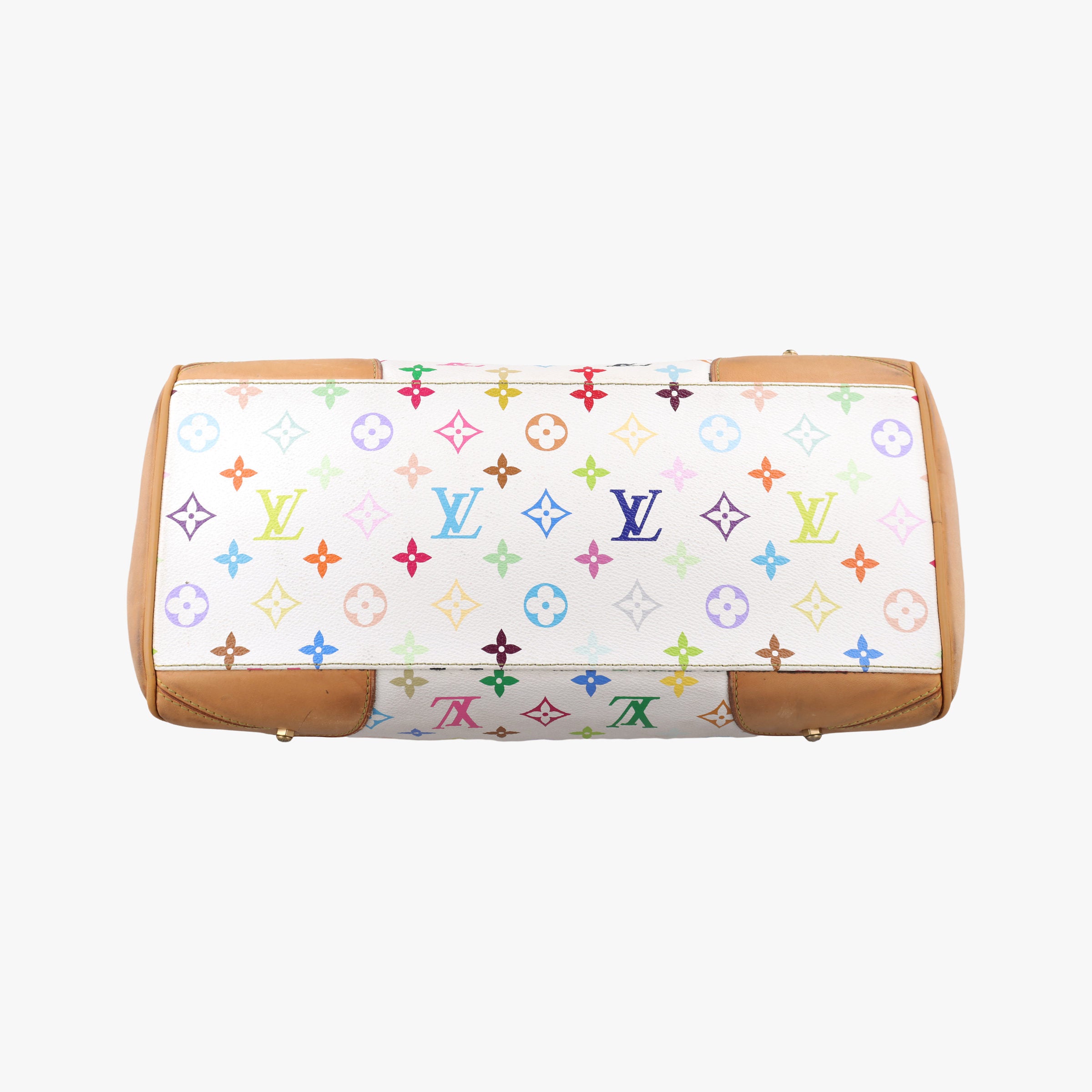 Vintage Louis Vuitton CLAUDIA white Monogram Multicolor M40193 handbag | stylenewstar
