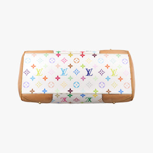 Vintage Louis Vuitton CLAUDIA white Monogram Multicolor M40193 handbag | stylenewstar