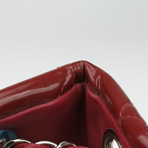 Pre-owned Chanel Matelasse Cocomark GST Red Patent A67294 shoulderbag | stylenewstar