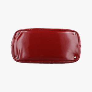 Pre-owned Chanel Matelasse Cocomark GST Red Patent A67294 shoulderbag | stylenewstar