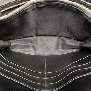 Pre-owned Gucci Guccissima Signature Bowy Black Leather 431408 shoulderbag | stylenewstar