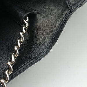 Vintage Chanel Matelasse coco mark Black lambskin A33814 shoulderbag | stylenewstar