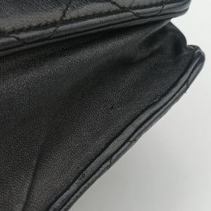 Vintage Chanel Matelasse coco mark Black lambskin A33814 shoulderbag | stylenewstar
