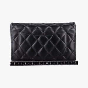 Vintage Chanel Matelasse coco mark Black lambskin A33814 shoulderbag | stylenewstar