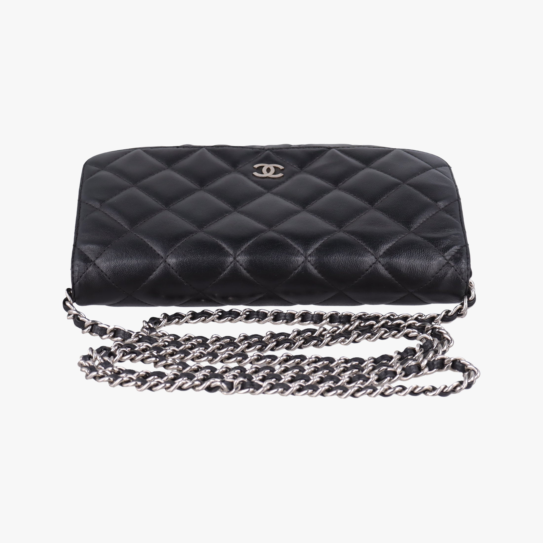 Vintage Chanel Matelasse coco mark Black lambskin A33814 shoulderbag | stylenewstar