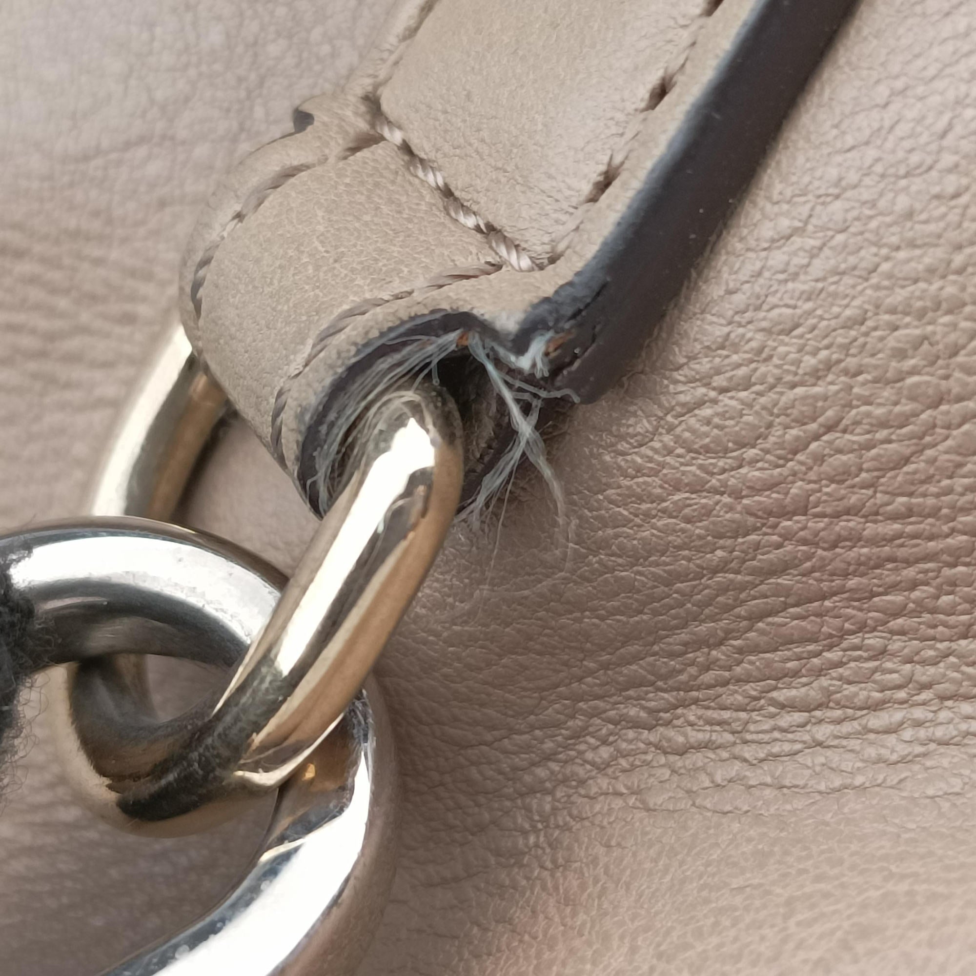 Pre-owned Chloe FAYE mini Grey Suede × leather  backpack/rucksack | stylenewstar