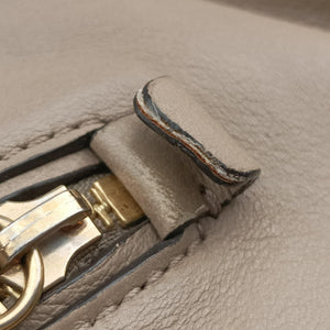 Pre-owned Chloe FAYE mini Grey Suede × leather  backpack/rucksack | stylenewstar