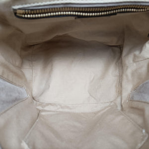 Pre-owned Chloe FAYE mini Grey Suede × leather  backpack/rucksack | stylenewstar