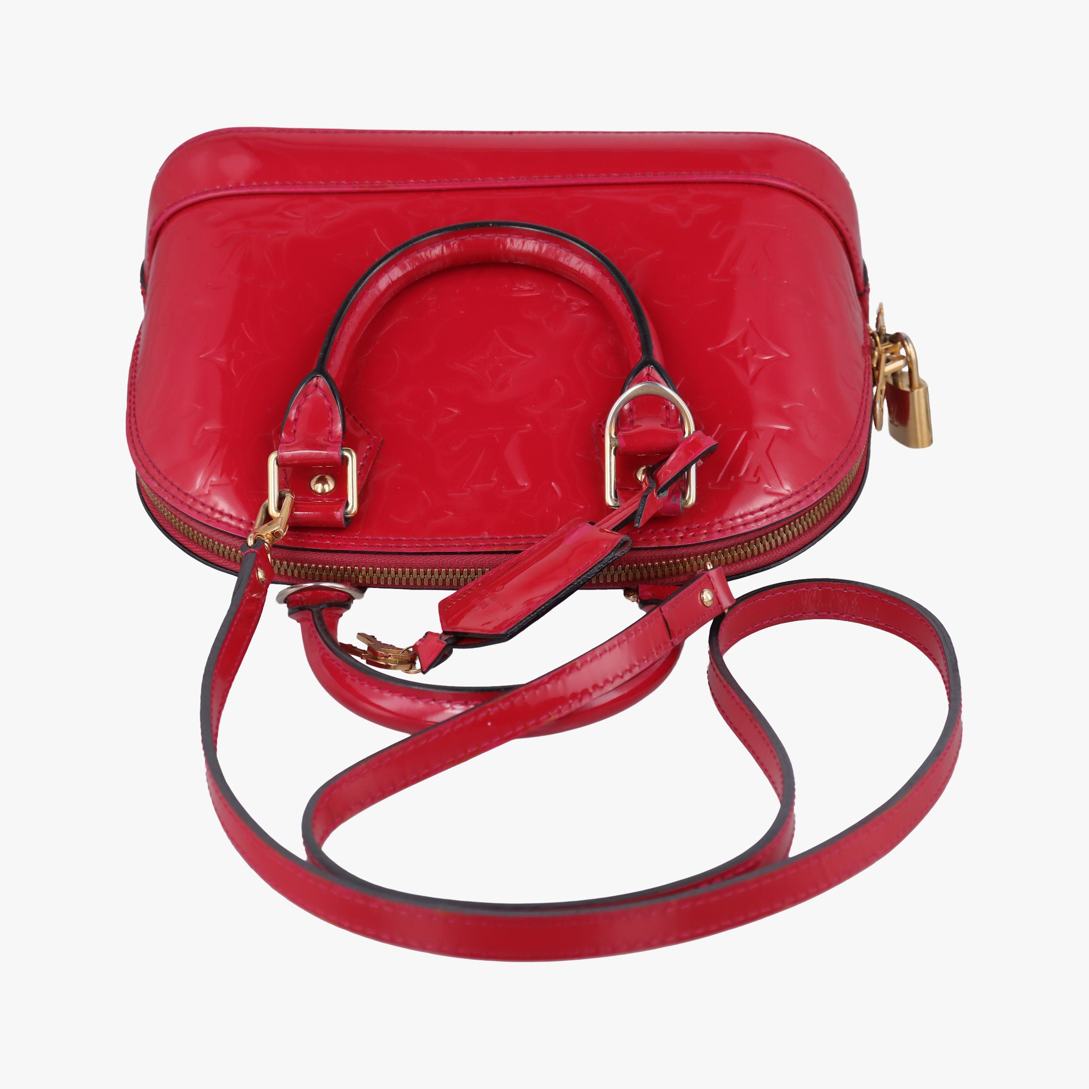 Vintage Louis Vuitton Alma BB pomme d'amour Vernis M91606 shoulderbag | stylenewstar