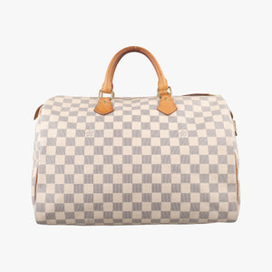 Pre-owned Louis Vuitton Speedy 35 Azur Damier Canvas N41535 handbag | stylenewstar