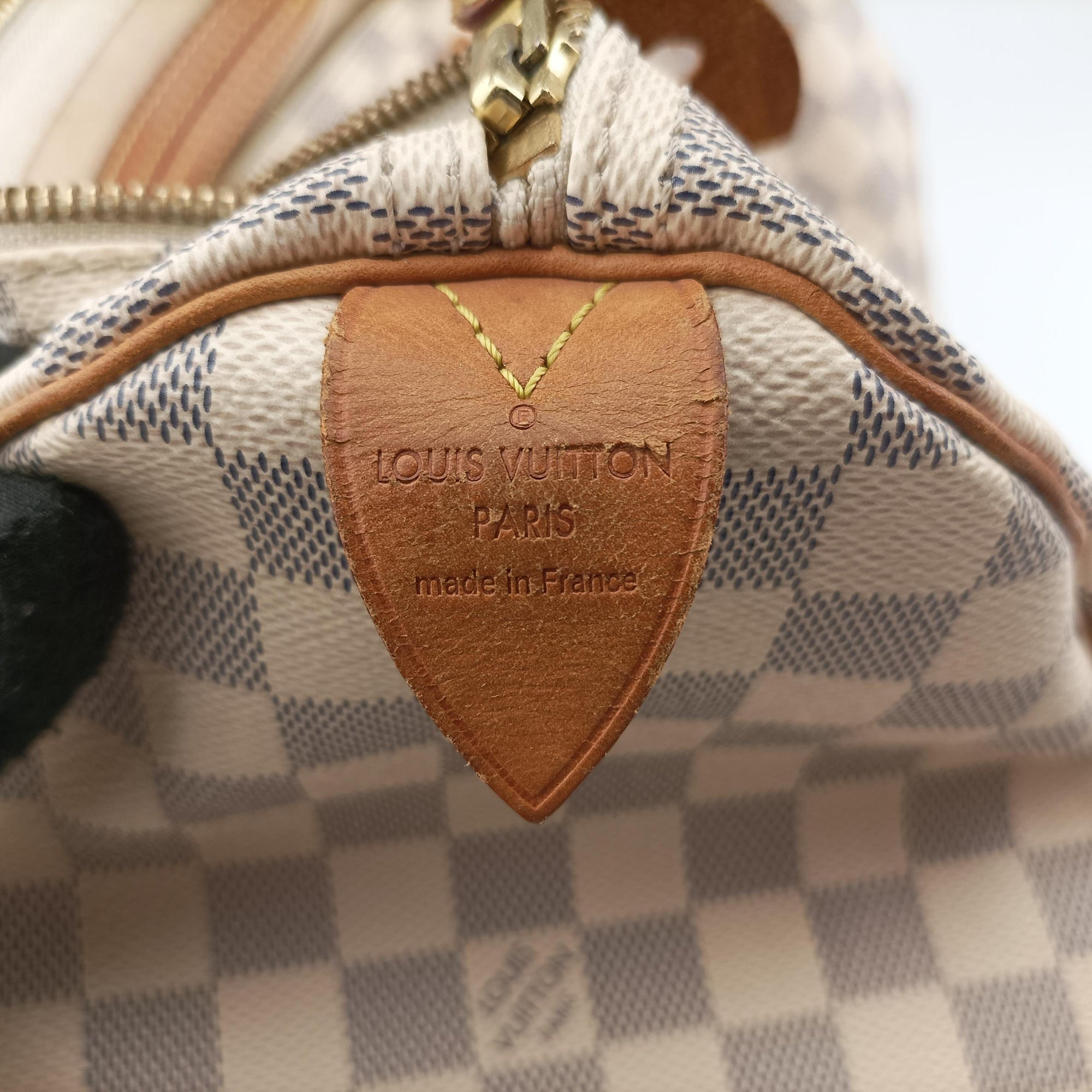 Pre-owned Louis Vuitton Speedy 35 Azur Damier Canvas N41535 handbag | stylenewstar