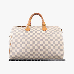 Pre-owned Louis Vuitton Speedy 35 Azur Damier Canvas N41535 handbag | stylenewstar