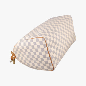 Pre-owned Louis Vuitton Speedy 35 Azur Damier Canvas N41535 handbag | stylenewstar