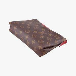 Pre-owned Louis Vuitton PALLAS Clutch brown×CERISE Monogram Canvas×calf leather M41638 shoulderbag | stylenewstar