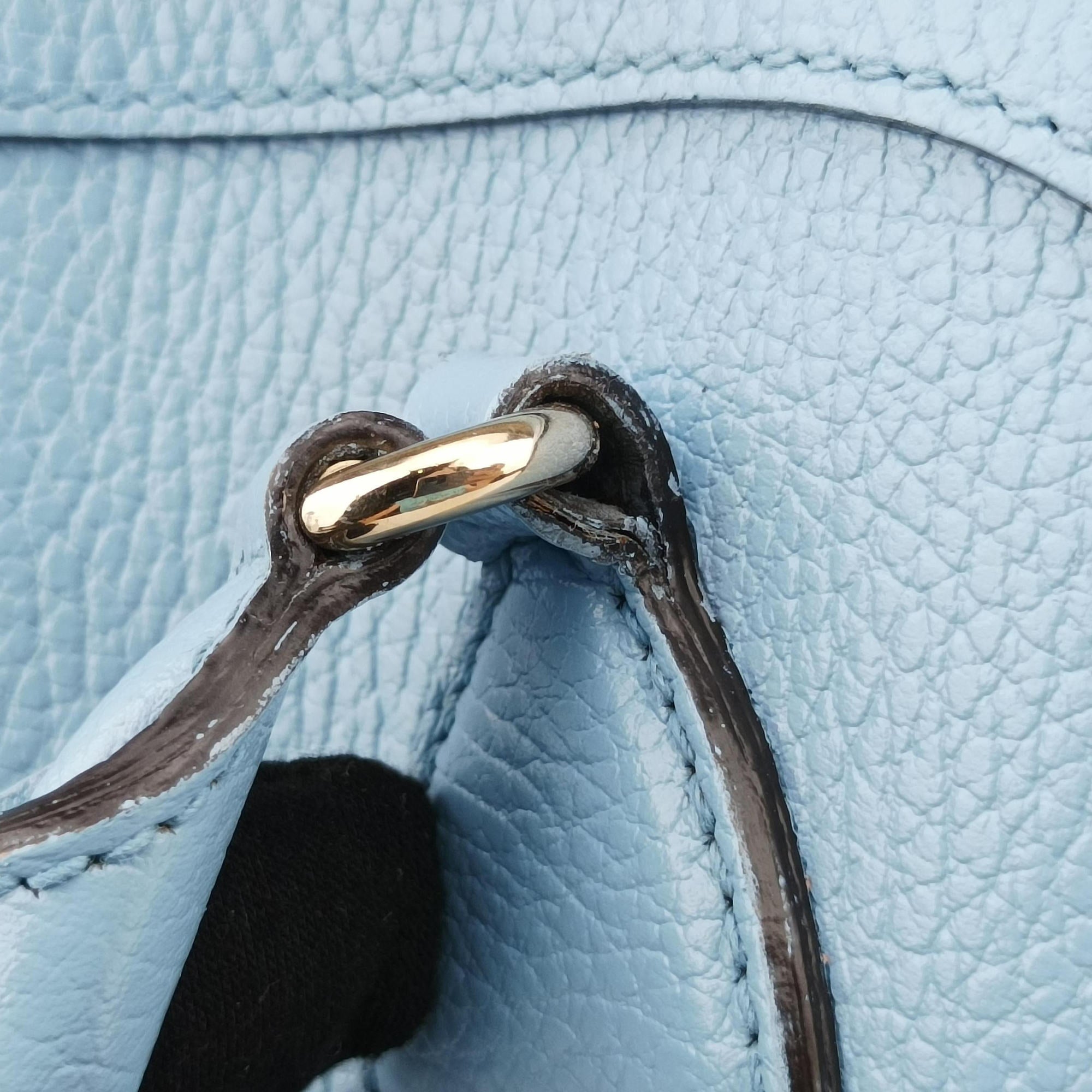 Vintage Gucci Interlocking G charm Dome Blue Leather 449661 shoulderbag | stylenewstar