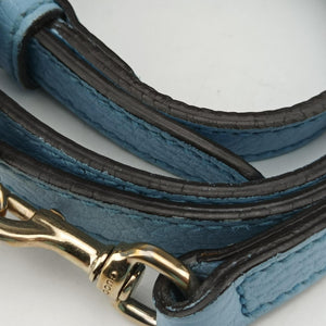Vintage Gucci Interlocking G charm Dome Blue Leather 449661 shoulderbag | stylenewstar