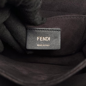 Pre-owned Fendi Kan I Black Leather 8M0381 shoulderbag | stylenewstar