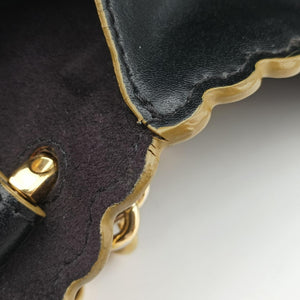 Pre-owned Fendi Kan I Black Leather 8M0381 shoulderbag | stylenewstar