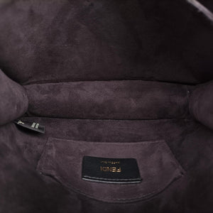 Pre-owned Fendi Kan I Black Leather 8M0381 shoulderbag | stylenewstar