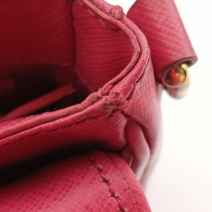 Secondhand Prada Sound Satchel Pink SAFFIANO Leather BT0960 shoulderbag | stylenewstar