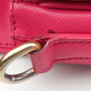Secondhand Prada Sound Satchel Pink SAFFIANO Leather BT0960 shoulderbag | stylenewstar