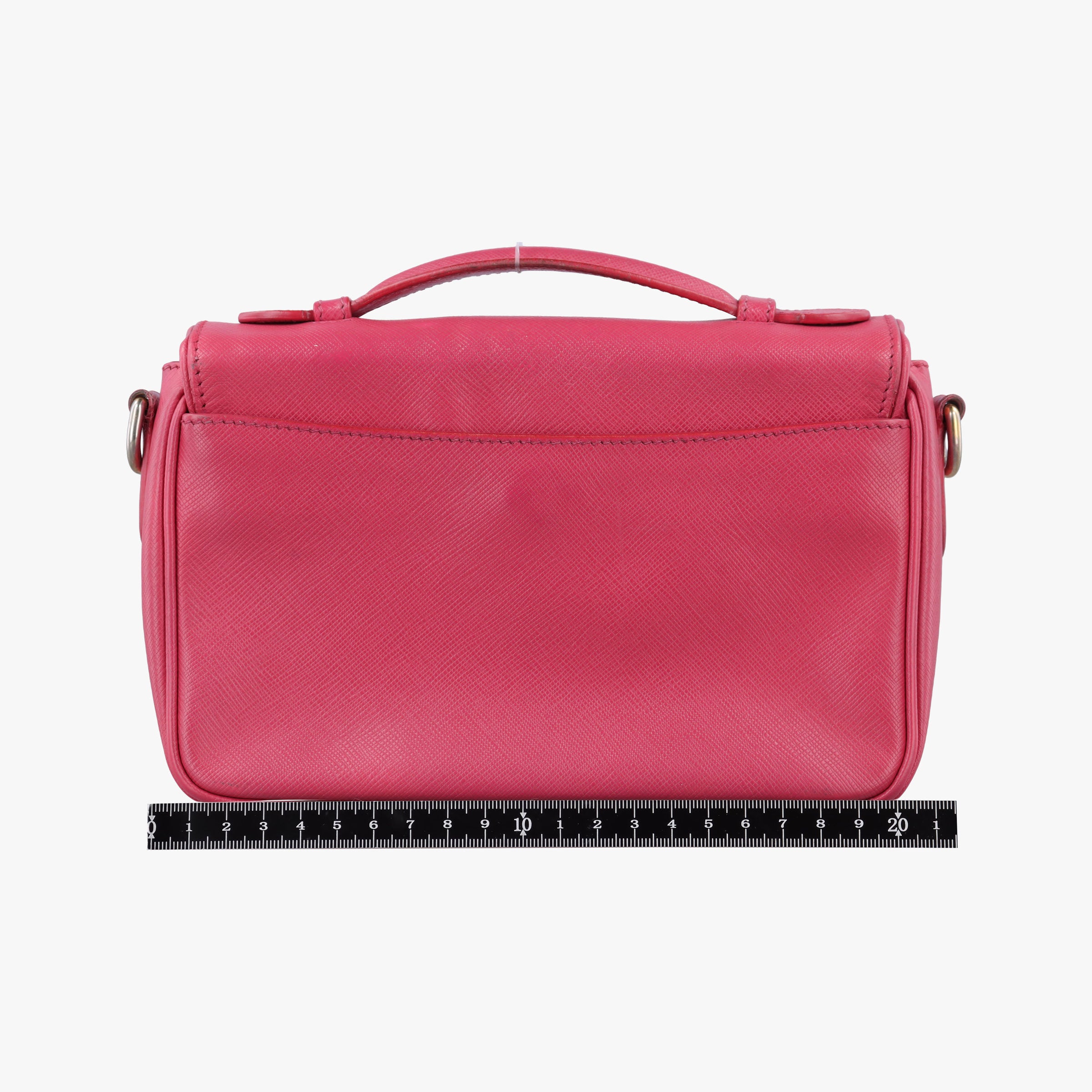 Secondhand Prada Sound Satchel Pink SAFFIANO Leather BT0960 shoulderbag | stylenewstar