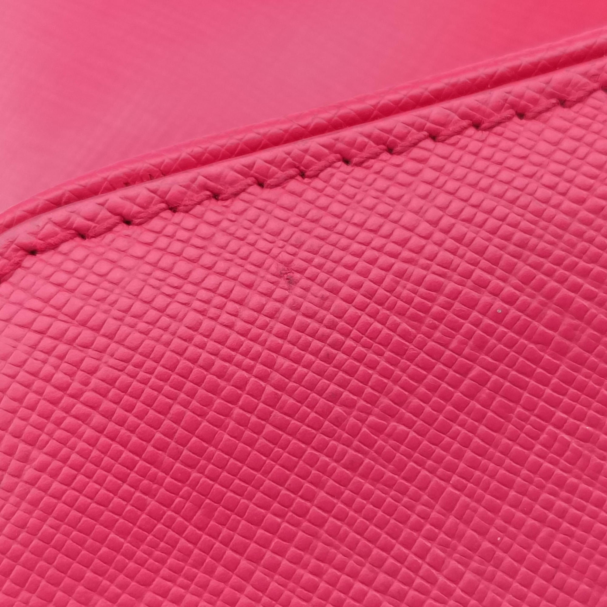 Secondhand Prada Sound Satchel Pink SAFFIANO Leather BT0960 shoulderbag | stylenewstar