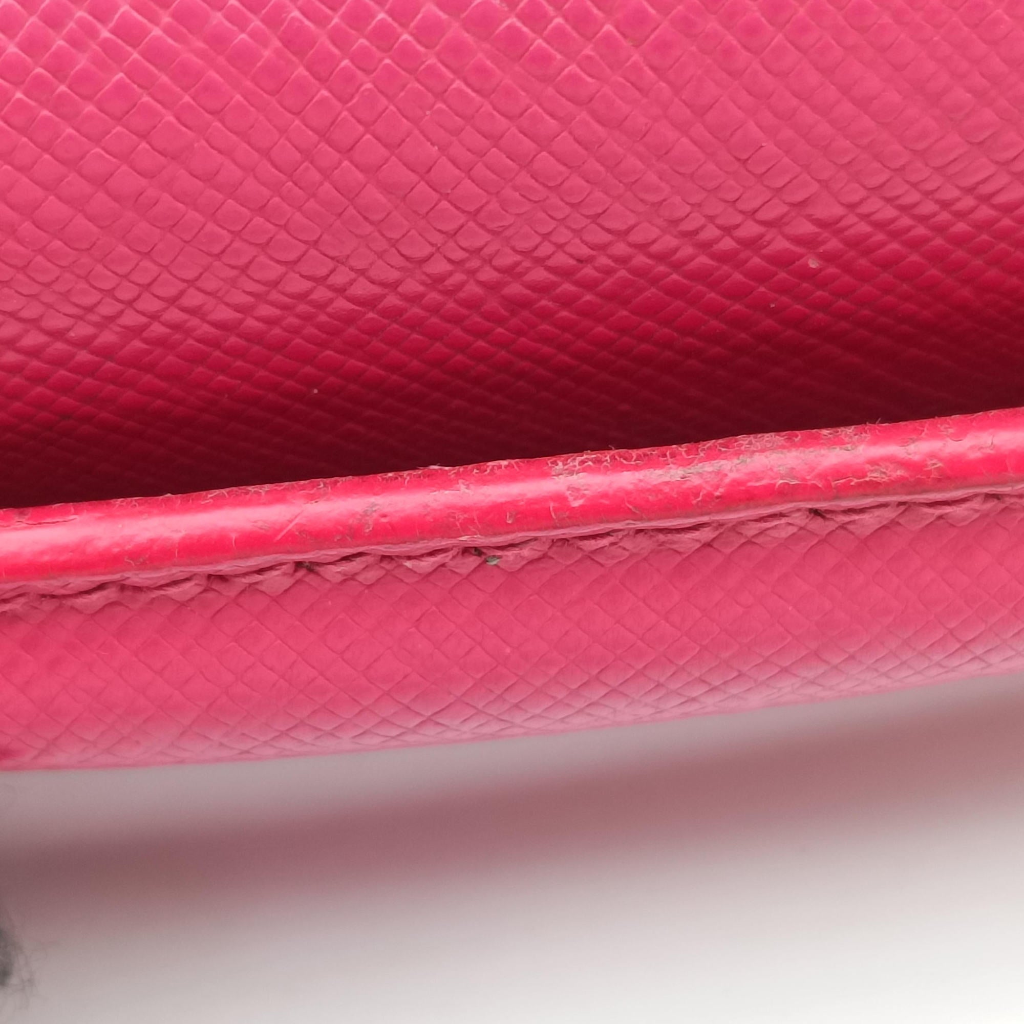 Secondhand Prada Sound Satchel Pink SAFFIANO Leather BT0960 shoulderbag | stylenewstar