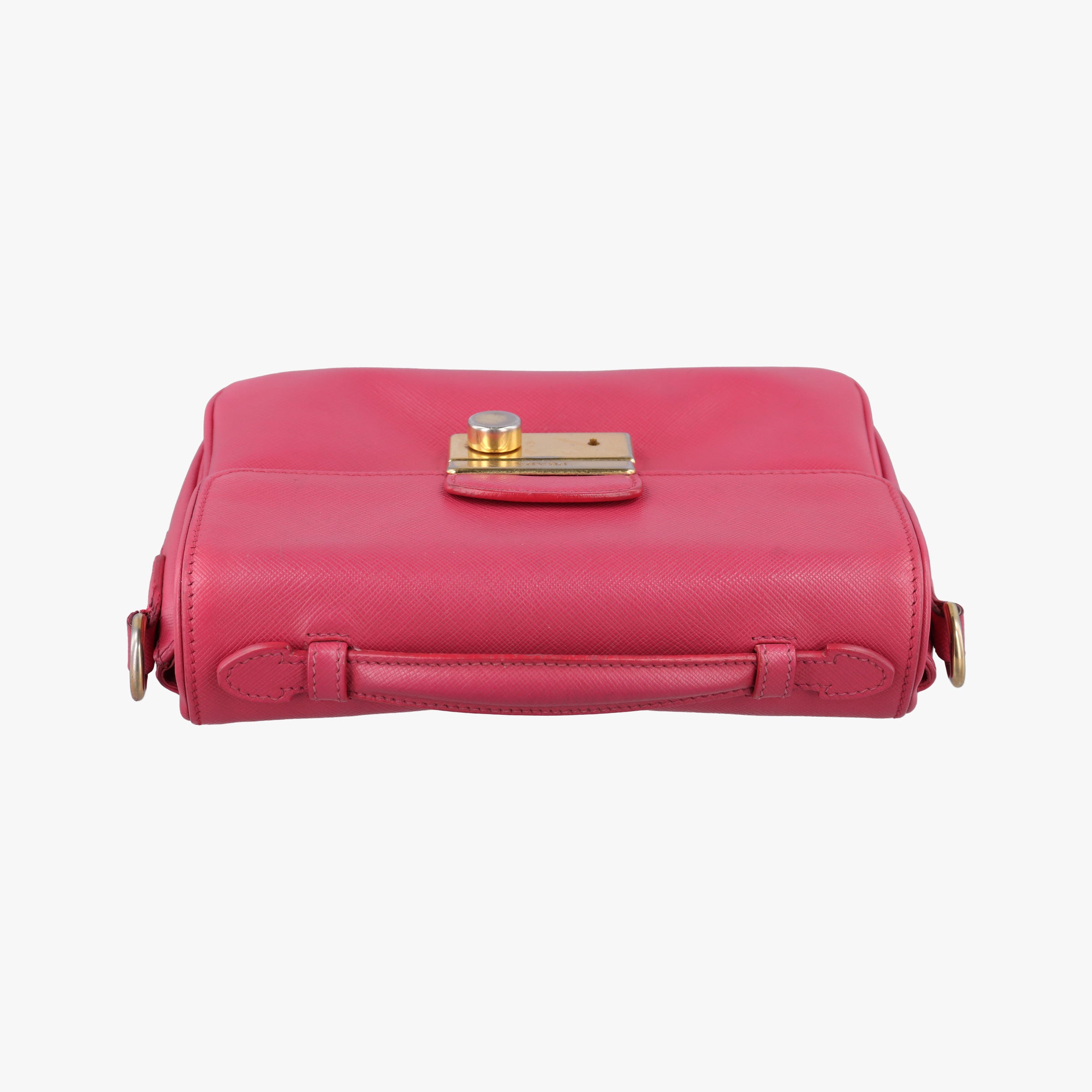 Secondhand Prada Sound Satchel Pink SAFFIANO Leather BT0960 shoulderbag | stylenewstar