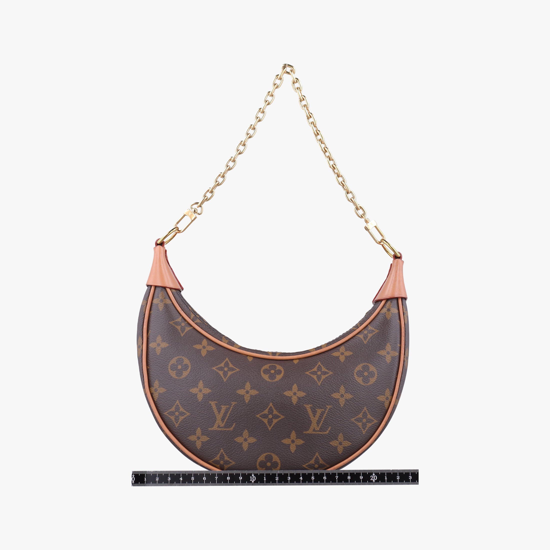 Pre-owned Louis Vuitton LOOP Brown×Beige Monogram Canvas M81098 shoulderbag | stylenewstar
