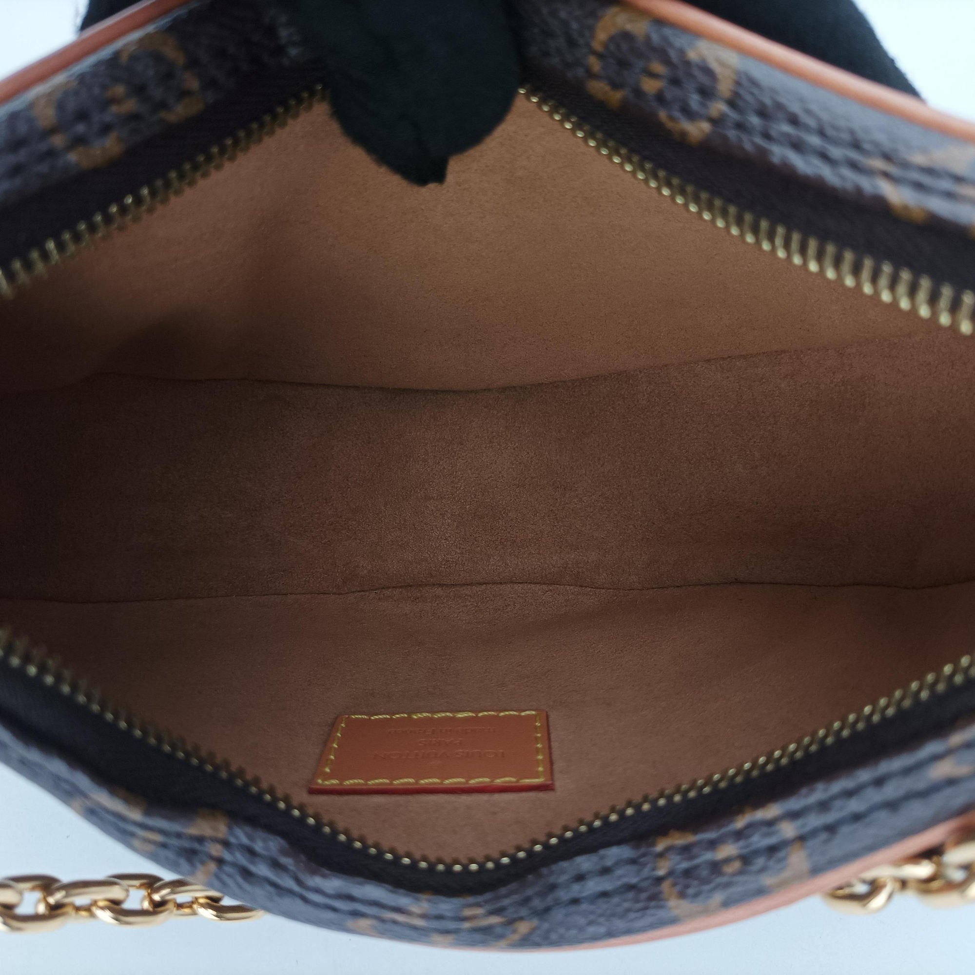 Pre-owned Louis Vuitton LOOP Brown×Beige Monogram Canvas M81098 shoulderbag | stylenewstar