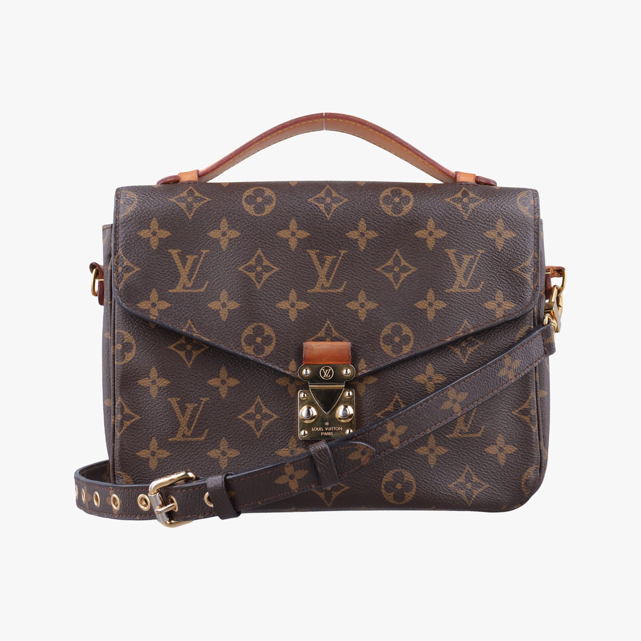 Vintage Louis Vuitton Pochette Metis MM Brown Monogram Canvas M44875 shoulderbag | stylenewstar