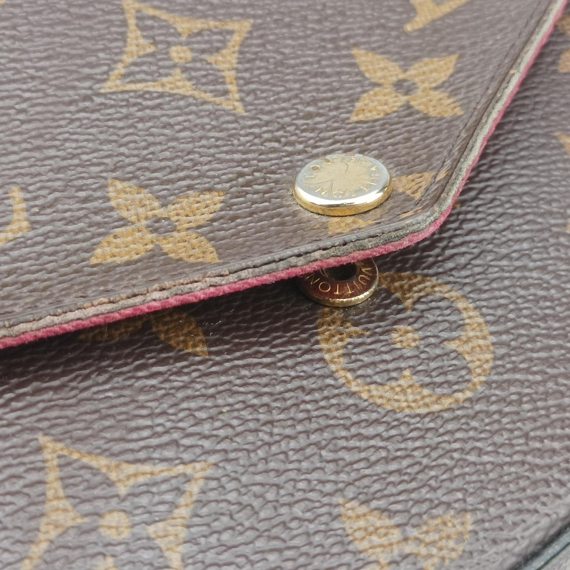 Pre-owned Louis Vuitton Pochette Felicie Brown Monogram Canvas M61276 shoulderbag | stylenewstar