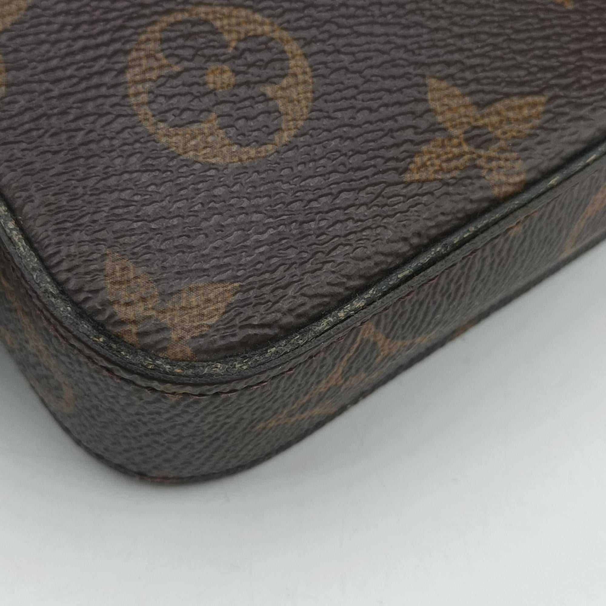 Pre-owned Louis Vuitton Pochette Felicie Brown Monogram Canvas M61276 shoulderbag | stylenewstar
