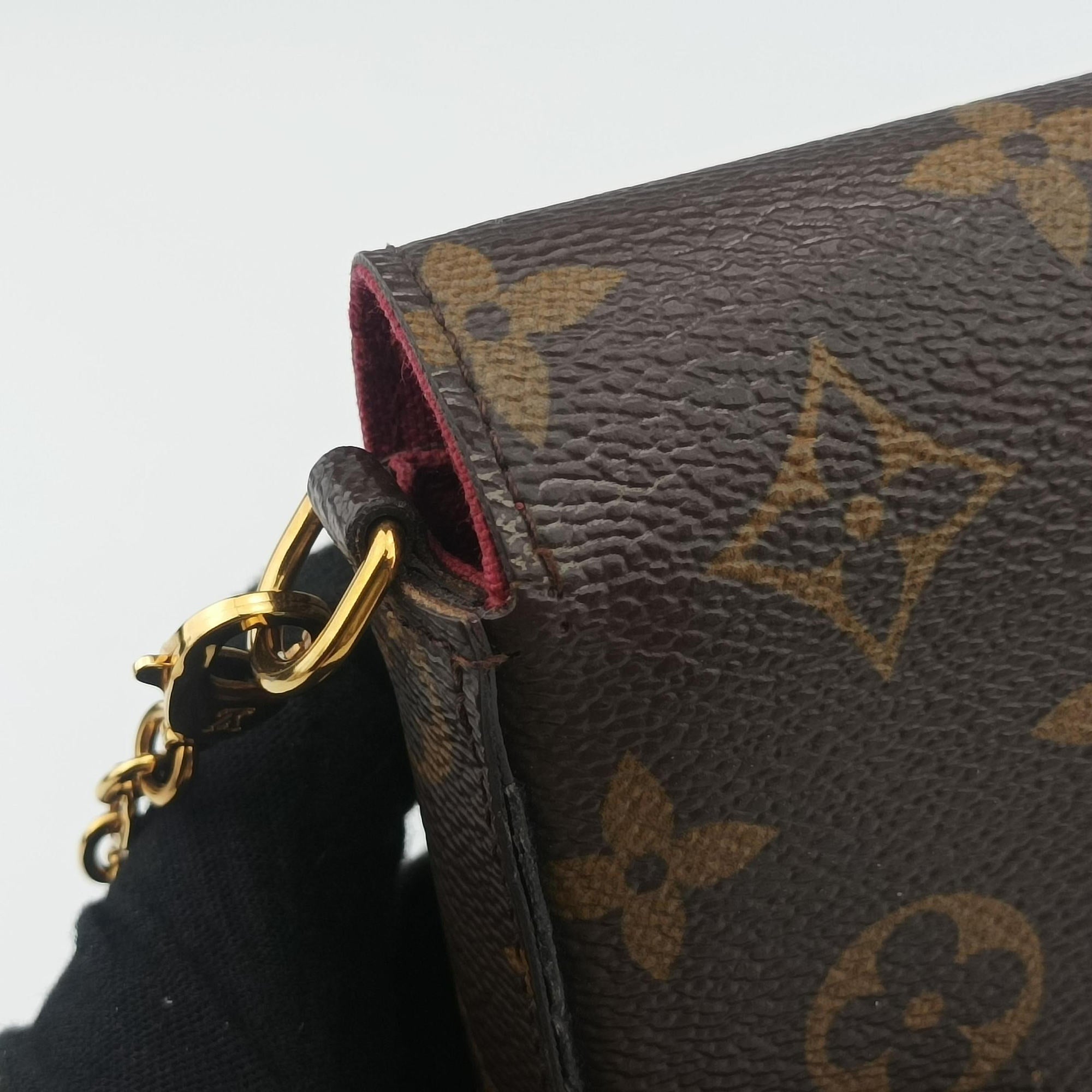 Pre-owned Louis Vuitton Pochette Felicie Brown Monogram Canvas M61276 shoulderbag | stylenewstar