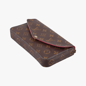 Pre-owned Louis Vuitton Pochette Felicie Brown Monogram Canvas M61276 shoulderbag | stylenewstar