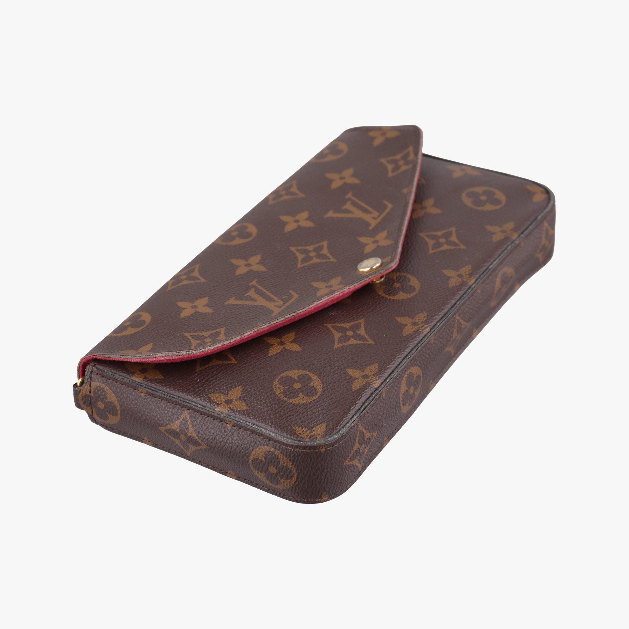 Pre-owned Louis Vuitton Pochette Felicie Brown Monogram Canvas M61276 shoulderbag | stylenewstar