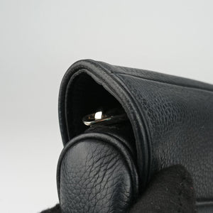 Pre-owned Christian Dior Saddle Black Leather  bum bag/waist bag | stylenewstar